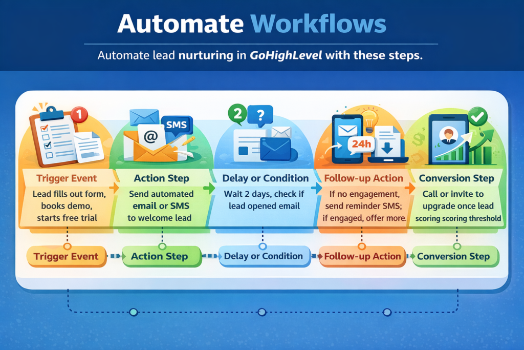 Discover proven strategies to nurture leads in GoHighLevel SaaS funnels. Increase trial conversions, reduce churn, and automate follow-ups.
